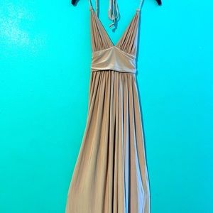 Maxi cream dress by Misa Los Angeles